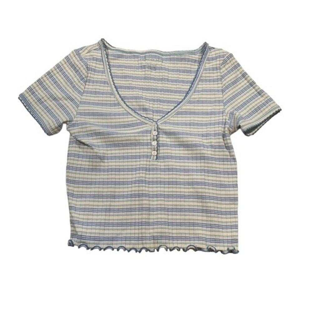 American Eagle‎ Crop Top Striped 90s Style Y2K Size XS